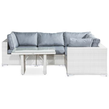 Loungegrupp Comfort Garden Bahamas 4-sits Hörn med Soffbord 100x60 och Armstöd Utomhus