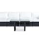 Loungegrupp Comfort Garden Bahamas 4-sits Rak med Utebord 100x60 Utomhus