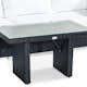Loungegrupp Comfort Garden Bahamas 4-sits Rak med Utebord 100x60 Utomhus