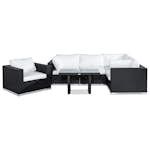 Loungegrupp Comfort Garden Bahamas 4-sits Hörn med Fåtölj och Soffbord 100x60 Utomhus