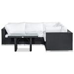 Loungegrupp Comfort Garden Bahamas 4-sits Hörn med Soffbord 100x60 och Armstöd Utomhus