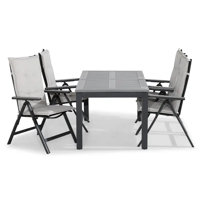 Trädgårdsgrupp Comfort Garden Monaco Matgrupp Utomhus 152-210x90+4 Monaco Light Positionsstol Dyna