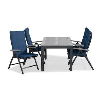 Trädgårdsgrupp Comfort Garden Monaco Matgrupp Utomhus 152-210x90 + 4 Monaco Positionsstol m Dyna