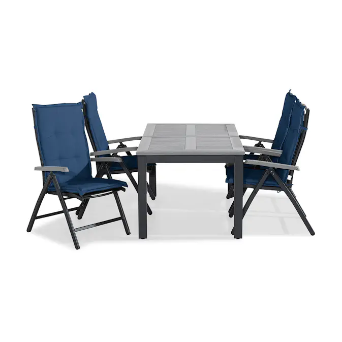 Trädgårdsgrupp Comfort Garden Monaco Matgrupp Utomhus 152-210x90 + 4 Monaco Positionsstol m Dyna