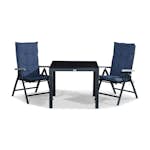 Matgrupp Comfort Garden Tunis Matgrupp Utomhus 90x90 med 2 Monaco Lyx Positionsstol m Dyna