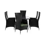 Matgrupp Comfort Garden Thor Matgrupp Utomhus 140x90 med 6 Jenny Fåtölj Ställbar m Dyna