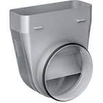 Adapter Flatkanal Bosch DZZ1WW1X1 Till Fläkt