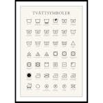Poster Gallerix Tvättsymboler No2