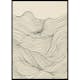 Poster Gallerix Line Art Waves