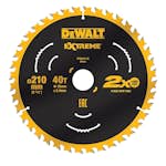 Cirkelsågklinga DeWalt DT20433 210X30 mm 40T Extreme