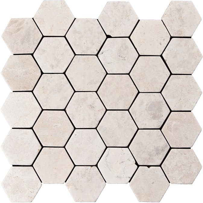 Klinker Konradssons Indostone White Hexagon 6x6 cm