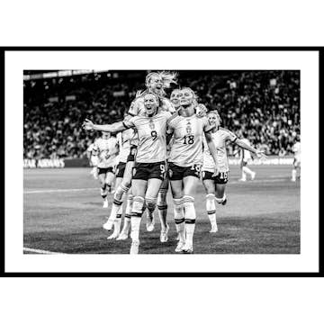 Poster Gallerix Fotbolls-VM Australien 2023 B&W