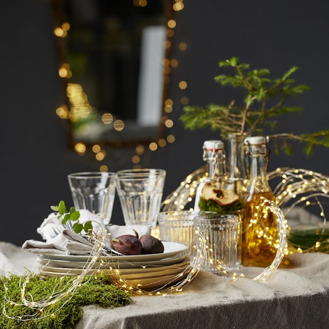 Ljusslinga Star Trading Dew Drop 80 cm