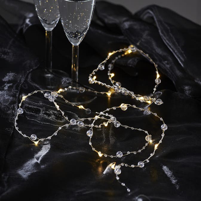 Ljusslinga Star Trading Dew Drop Batteridriven