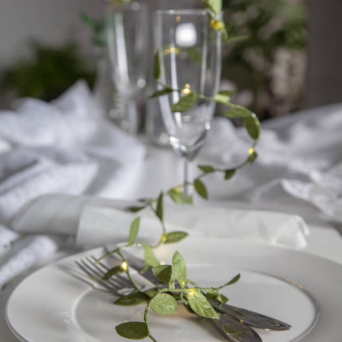 Ljusslinga Star Trading Leaf Batteridriven LED-slinga