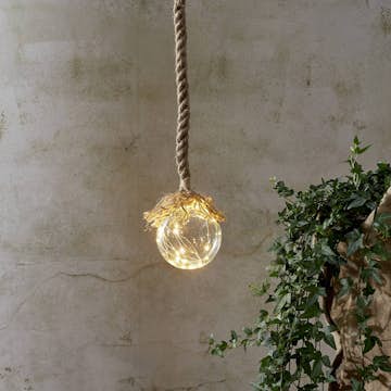 Hängande Julbelysning Star Trading Jutta Glasdekoration