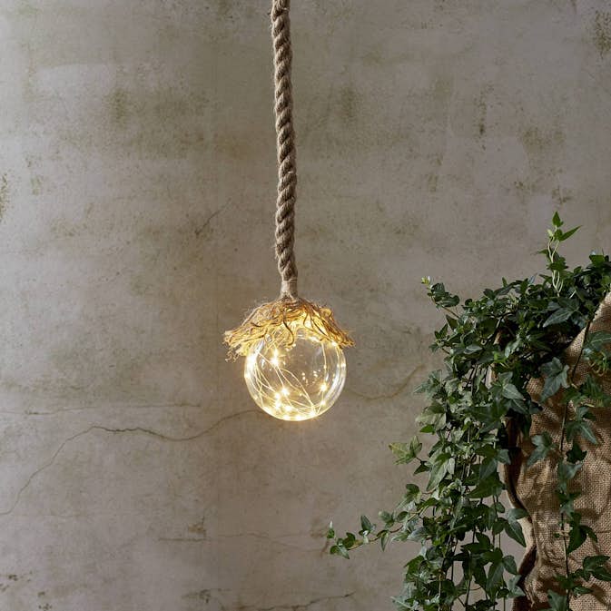 Hängande Julbelysning Star Trading Jutta Glasdekoration