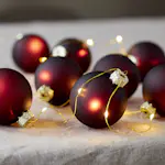 Ljusslinga Star Trading Bliss Batteridriven LED-slinga med Julkulor