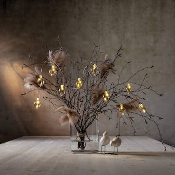 Ljusslinga Star Trading Shimmer 10 Ljus Glasägg Batteridriven LED-slinga