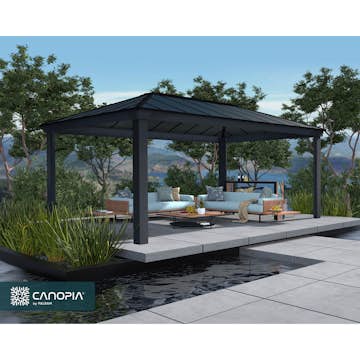 Canopia Dallas Hardtop Aluminium Paviljong För Hela Säsongen