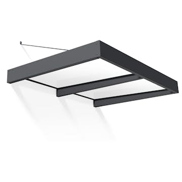 Entrétak Canopia by Palram Taurus Klar Silver 0,9 X 1,5 m