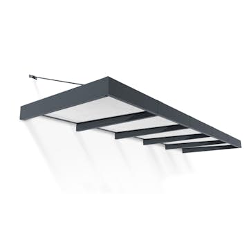 Entrétak Canopia by Palram Sophia XL Grå Vit Opal 4,7 X 1,4 m