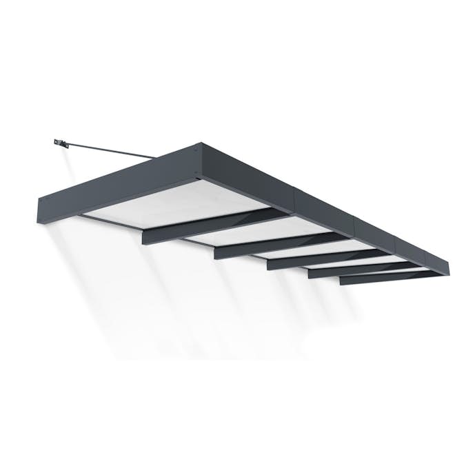 Entrétak Canopia by Palram Sophia XL Grå Vit Opal 4,7 X 1,4 m