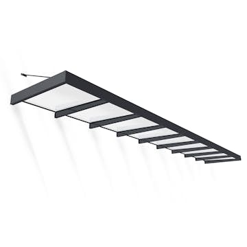 Entrétak Canopia by Palram Sophia XL Grå Vit Opal 1,4 X 9 m