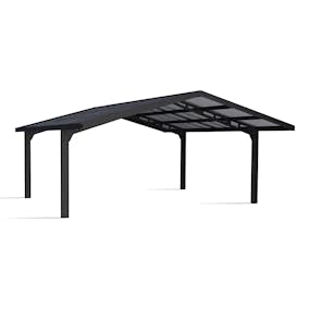 Carport Canopia by Palram Sydney i Metall Dubbel båge 6x6 m Svart