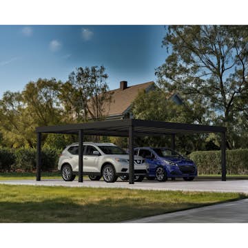 Canopia Oslo Carport i Metall Dubbel i Metall Svart