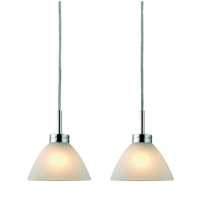 Taklampa Halo Design Arc 2L Opalglas/Krom