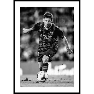 Poster Gallerix Lionel Messi FC Barcelona 2013 B&W No2