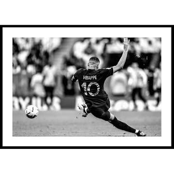 Poster Gallerix Kylian Mbappé World Cup 2022 B&W No1