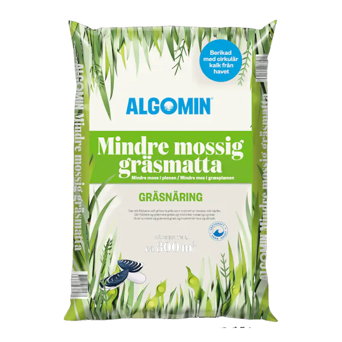 Gräsmattegödsel Algomin Mindre Mossig Gräsmatta 13 Kg