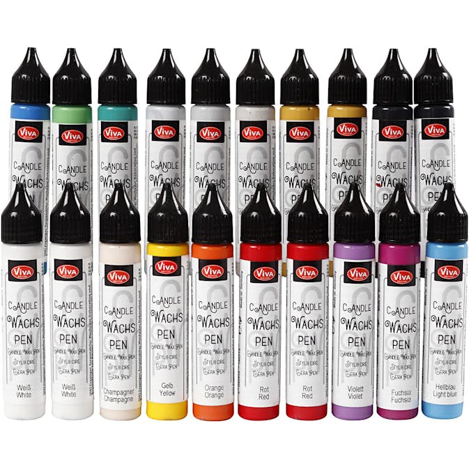 Ljusvax Creativ Company i Målarflaskor Mixade Färger 20x25 ml/1 Förp
