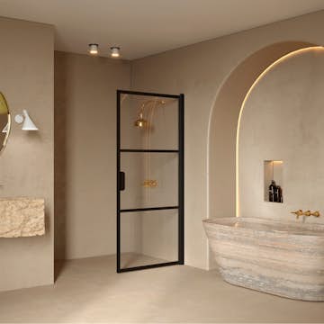 Duschdörr Hietakari Bläk 735 Tokyo Vändbar