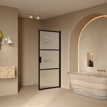 Duschdörr Hietakari Bläk 735 Tokyo Vändbar