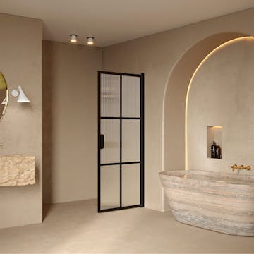 Duschdörr Hietakari Bläk 738 Paris Vändbar