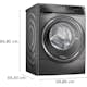 Tvätt/Torkmaskin Bosch WNC254A Serie 8 10.5/6 kg, 1400 v/min