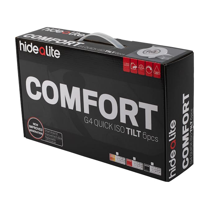 Downlight Hide-a-lite Comfort G4 Q ISO Tilt 6-pack LED Vit Tune, Dimbar