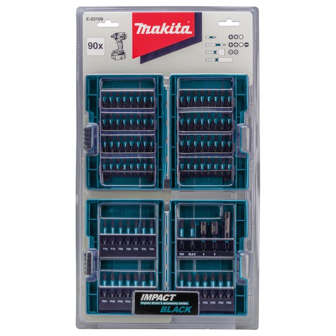 Bitsset Makita E-03109 90 delar