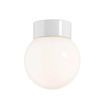 Vägg-/Taklampa Ifö Electric Classic Glob 150 Blank Rak IP20 LED