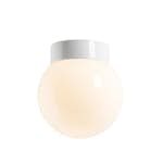 Vägg-/Taklampa Ifö Electric Classic Glob 200 Blank Rak IP44 LED