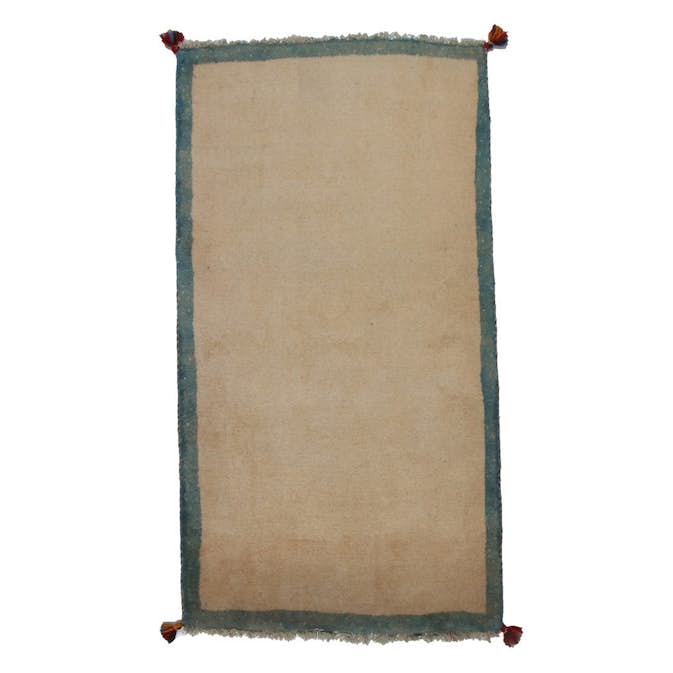 Persisk Matta Arkiio Gabbeh Shiraz Creme/Blå 75x143