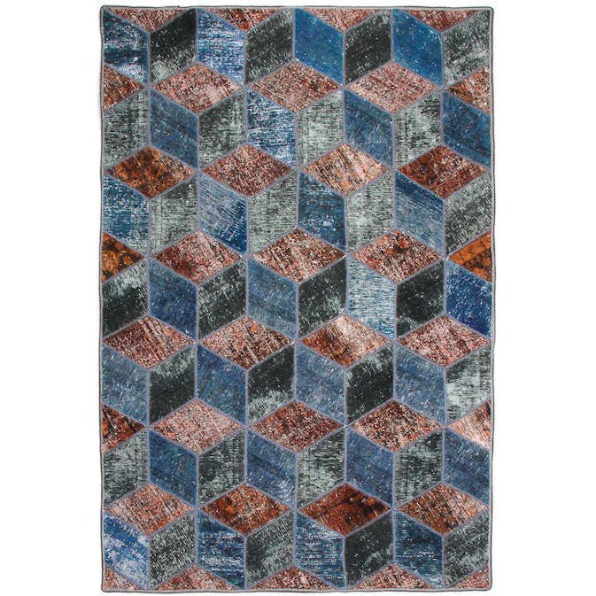 Persisk Patchworkmatta D-sign Handknuten 750637