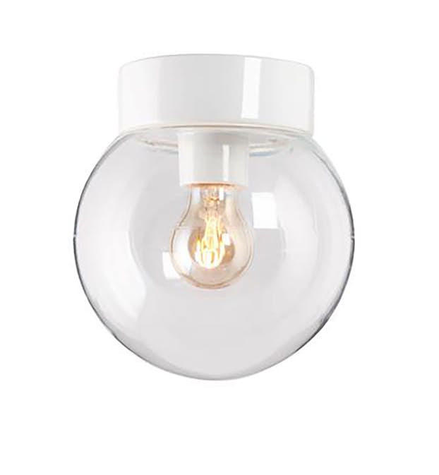 Vägg-/Taklampa Ifö Electric Classic Glob 200 Klar Rak IP44 E27