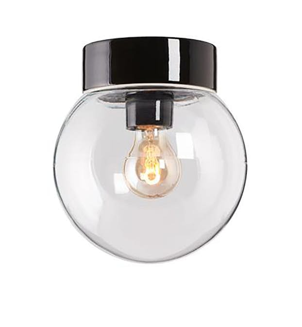 Vägg-/Taklampa Ifö Electric Classic Glob 200 Klar Rak IP44 E27