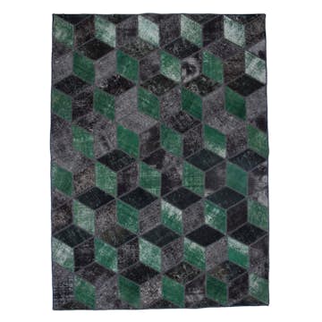 Persisk Patchworkmatta D-sign Handknuten 750741