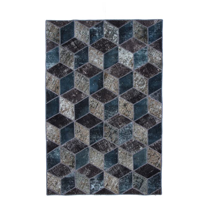 Persisk Patchworkmatta D-sign Handknuten 750756