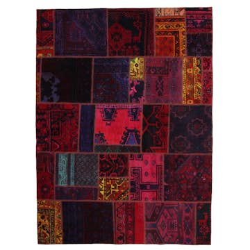 Persisk Patchworkmatta Arkiio Ull/Garn Flerfärgad 167x225